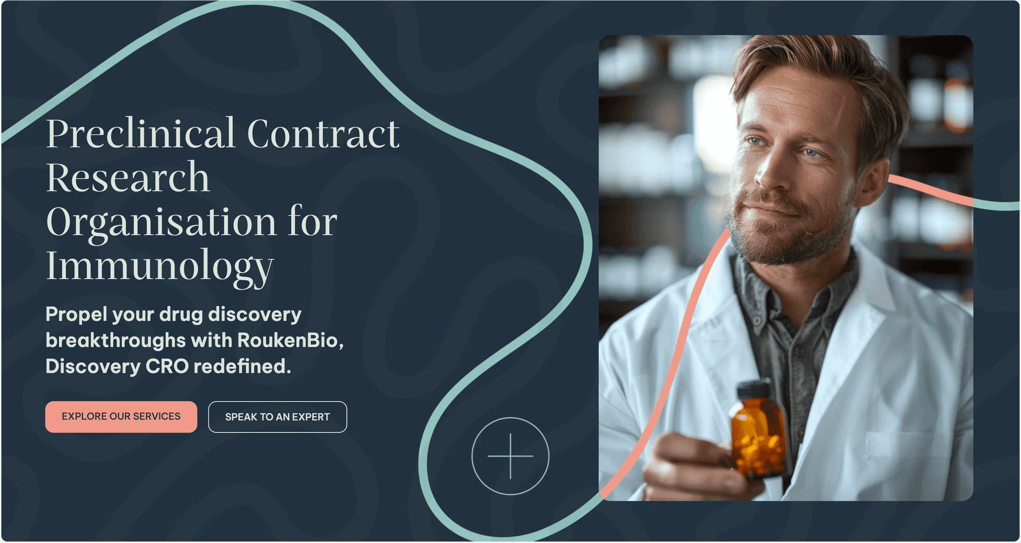 Modern website for preclinical biotech CRO